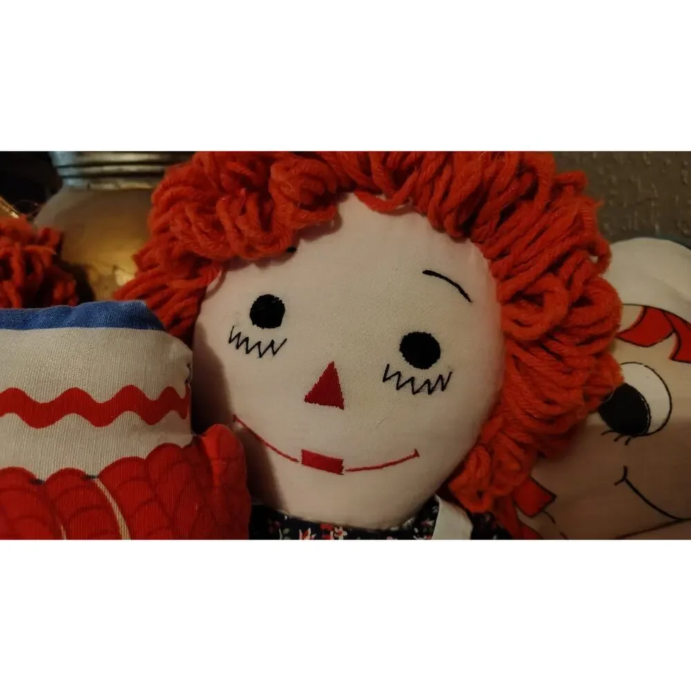 Vintage Raggedy Ann and Andy Set Handmade And Merrill Lot Of 4 One Slight Damage - Picture 6 of 16
